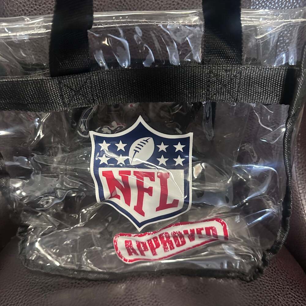 NFL Stadium Approved Clear Zippered Tote Bag